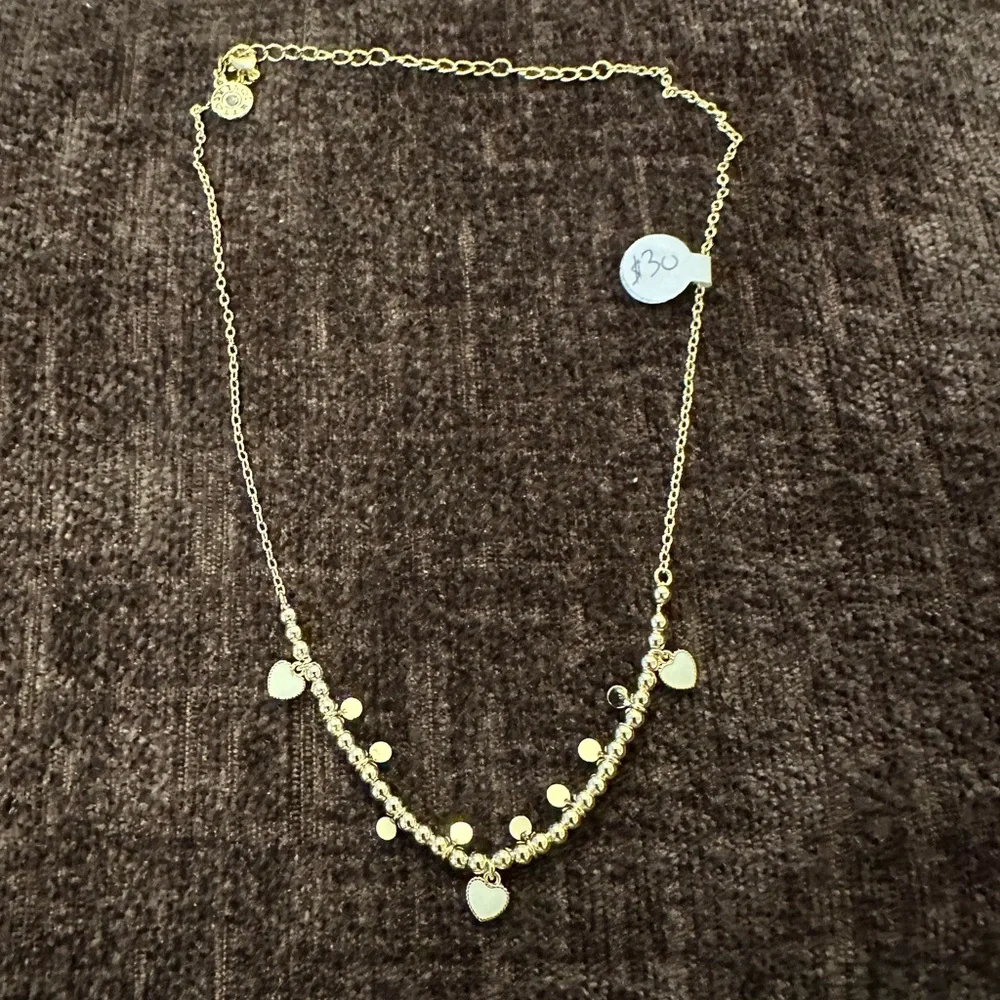 Girls necklace- LMTS-‎ white heart design